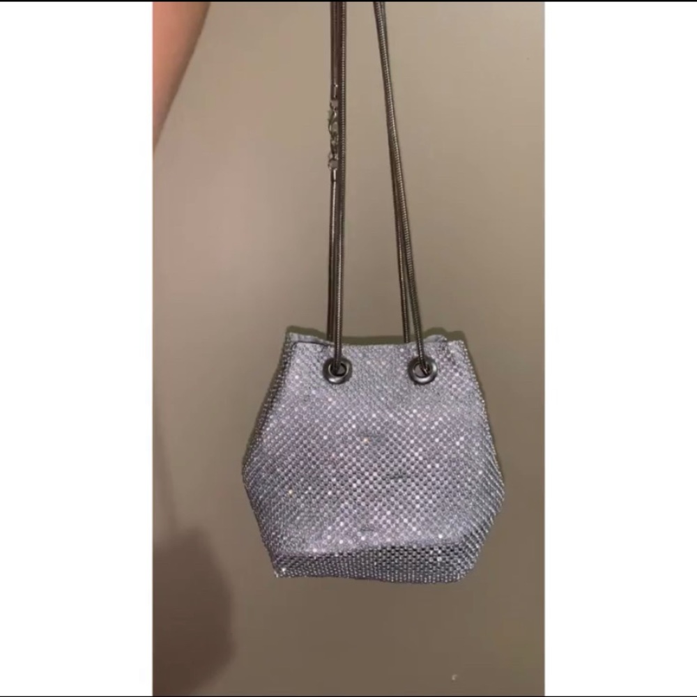 Rhinestone Bucket Bag